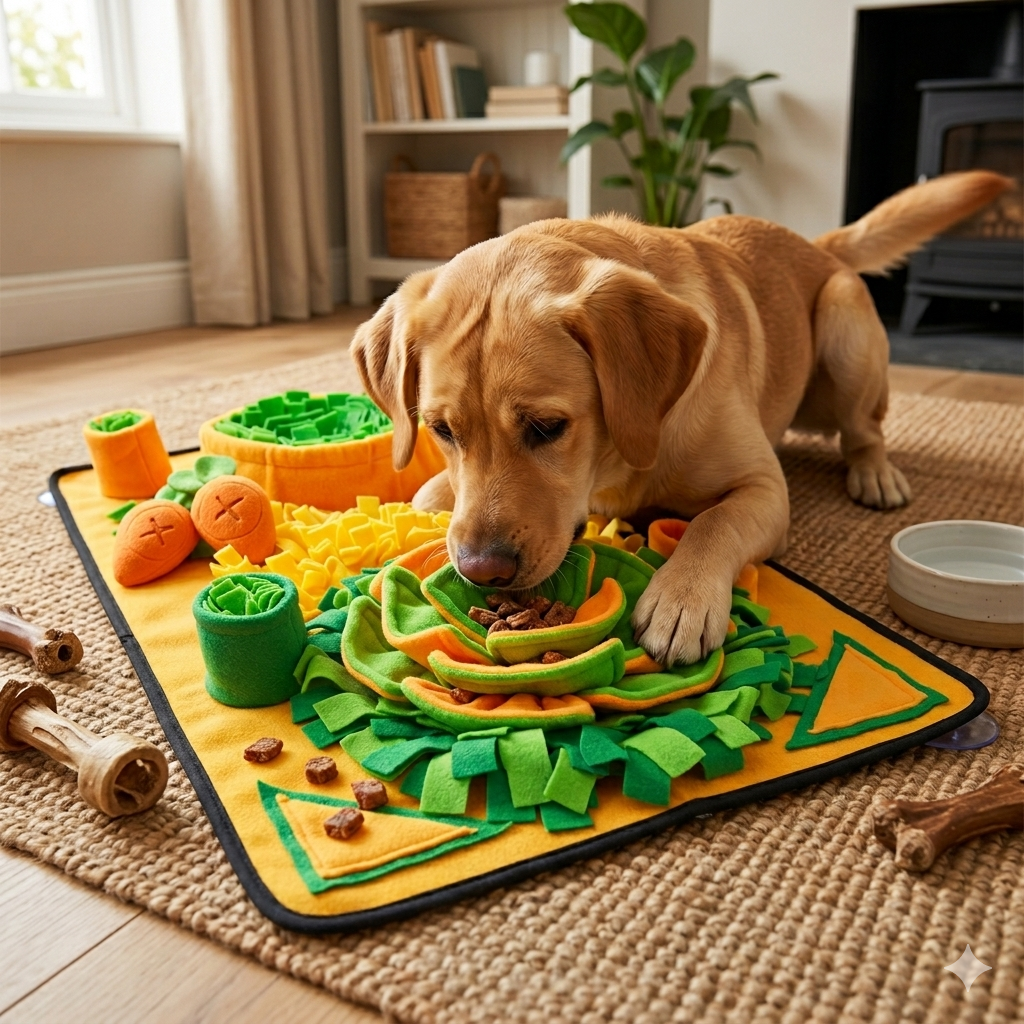 🐾 Tapete Snuffle XL para Perros y Gatos — Juguete Interactivo de Enriquecimiento Mental